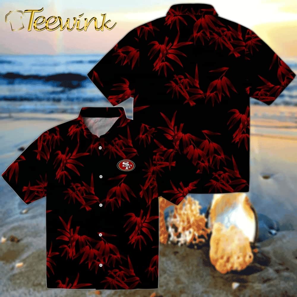 San Francisco 49ers Hawaiian Shirt – Bamboo Branches image 3 San Francisco 49ers Hawaiian Shirt – Bamboo Branches image 3