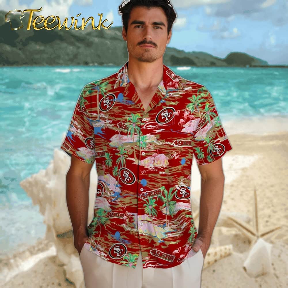 San Francisco 49ers Hawaiian Shirt – Hawaii Island image 2 San Francisco 49ers Hawaiian Shirt – Hawaii Island image 2