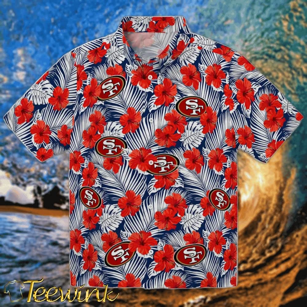 San Francisco 49ers Hawaiian Shirt – Hibiscus Fiesta