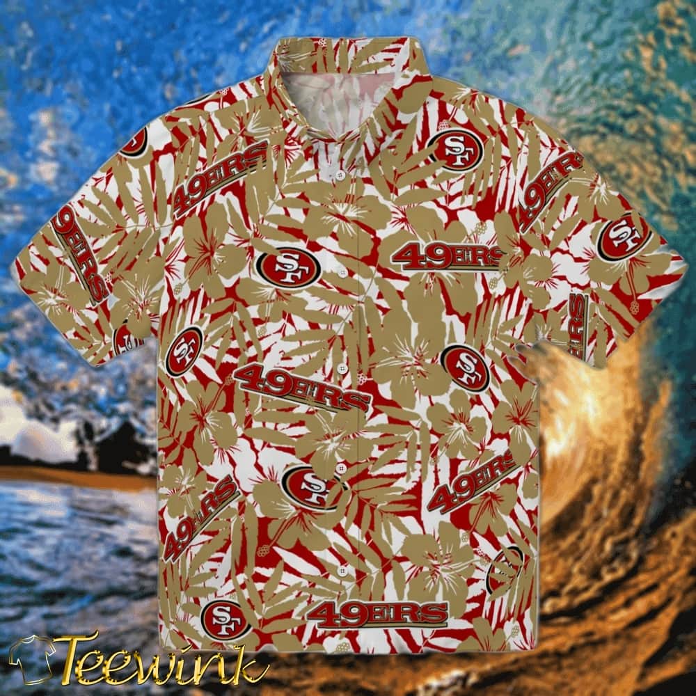 San Francisco 49ers Hawaiian Shirt – Hibiscus Oasis