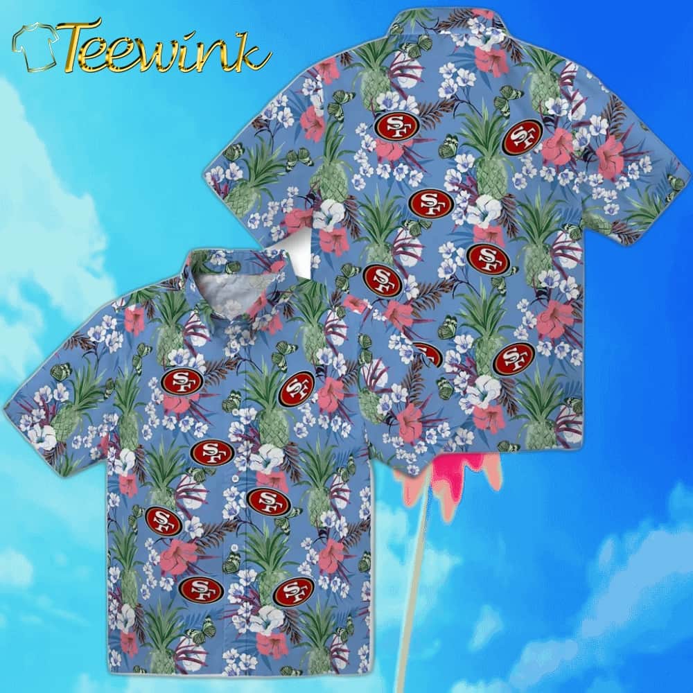 San Francisco 49ers Hawaiian Shirt – Pineapple Bouquet image 3 San Francisco 49ers Hawaiian Shirt – Pineapple Bouquet image 3