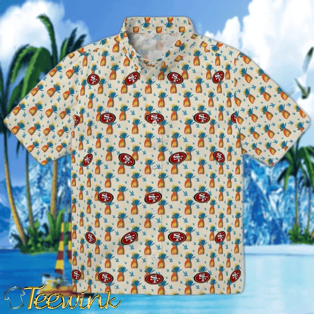 San Francisco 49ers Hawaiian Shirt – Pineapple Delight