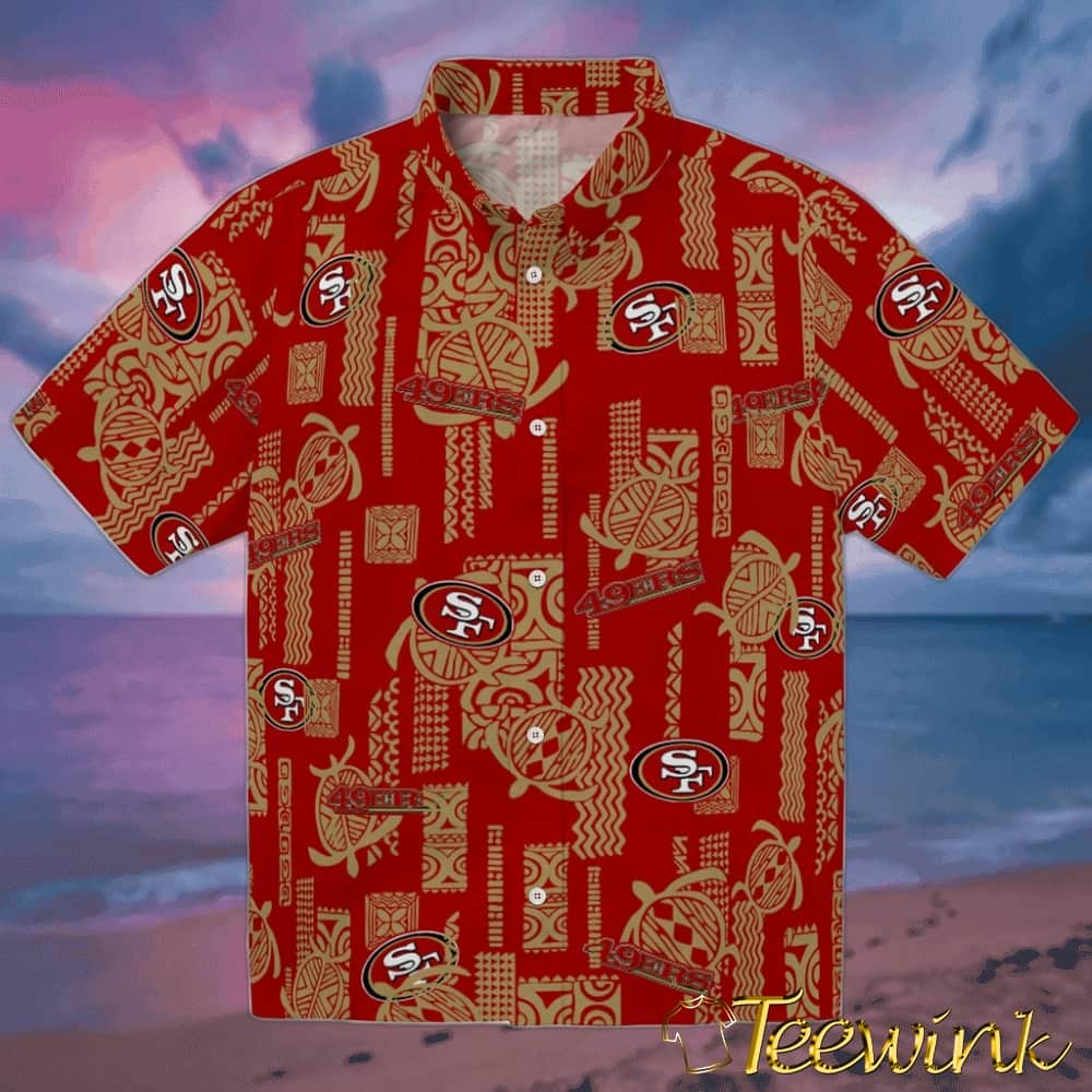 San Francisco 49ers Hawaiian Shirt – Turtle Lines