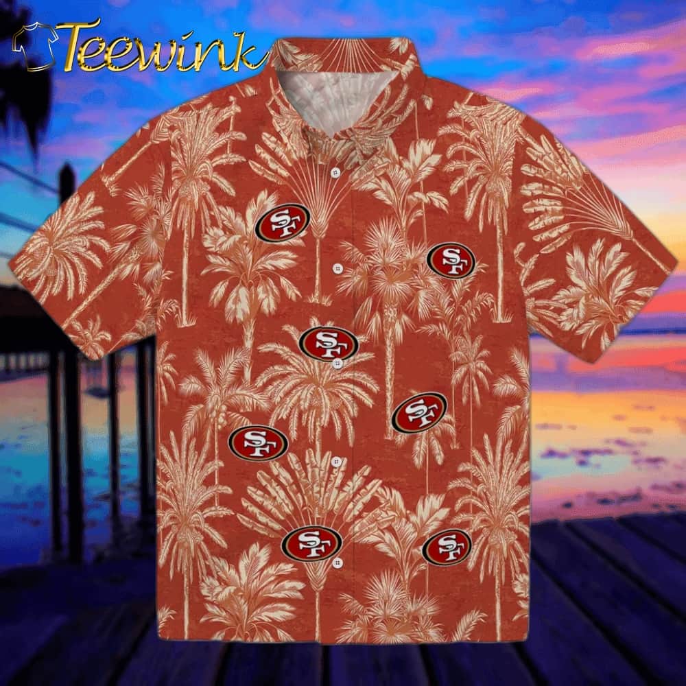 San Francisco 49ers Hawaiian Shirt – Vintage Palm Tree