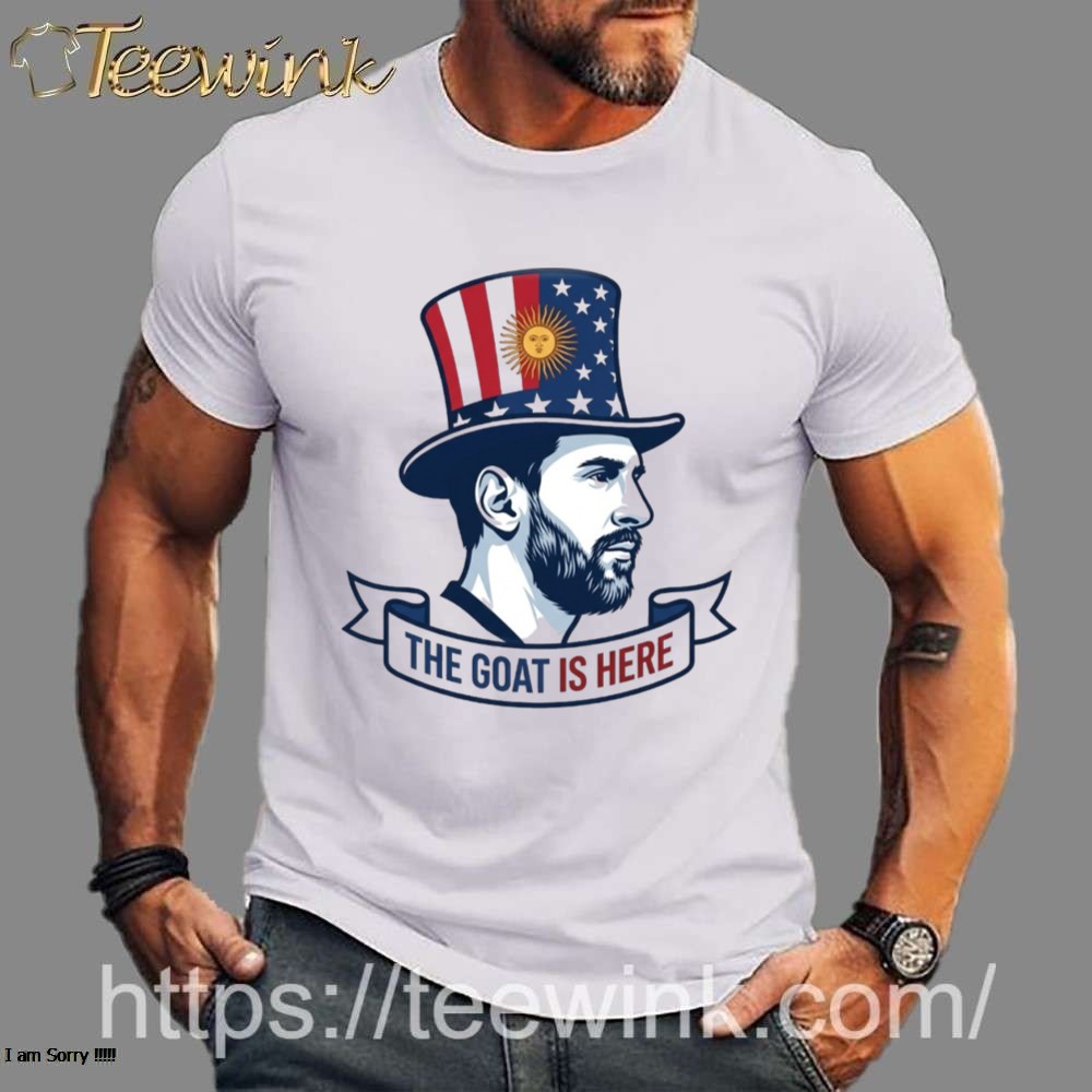 Minimalist Messi GOAT Silhouette T-Shirt – Iconic Celebration Tee