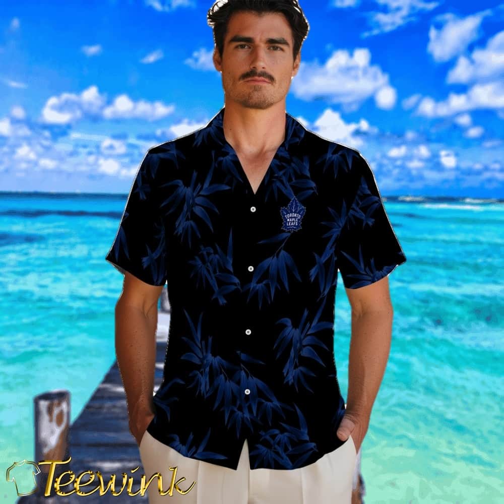 Toronto Maple Leafs Hawaiian Shirt – Bamboo Branches image 2 Toronto Maple Leafs Hawaiian Shirt – Bamboo Branches image 2