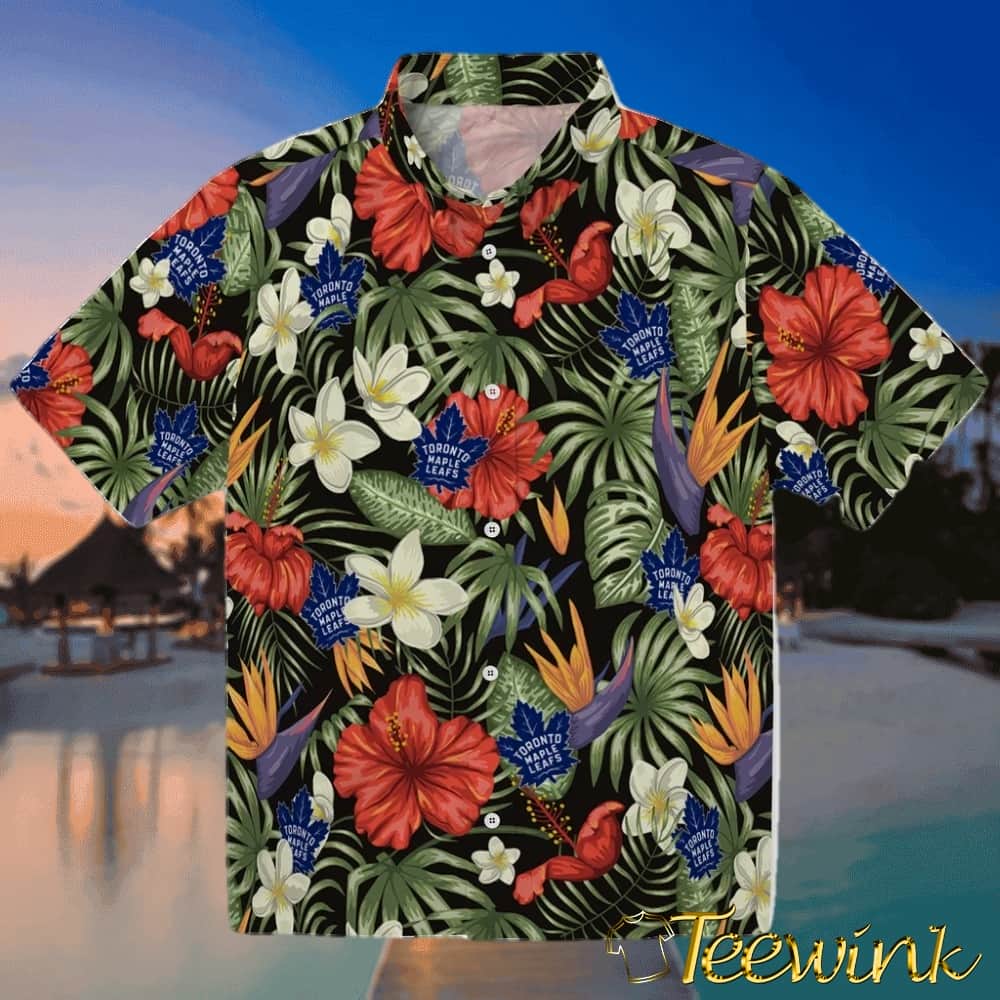 Toronto Maple Leafs Hawaiian Shirt – Hawaii Floral Hibiscus
