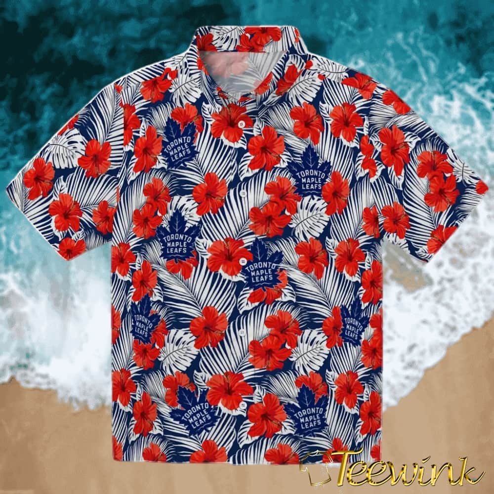 Toronto Maple Leafs Hawaiian Shirt – Hibiscus Exotic Toronto Maple Leafs Hawaiian Shirt – Hibiscus Exotic