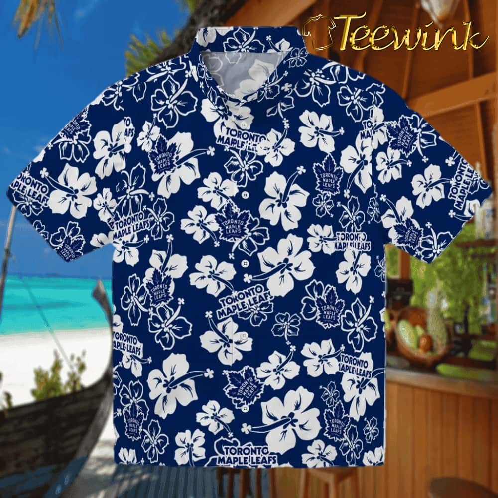 Toronto Maple Leafs Hawaiian Shirt – Hibiscus Fiesta