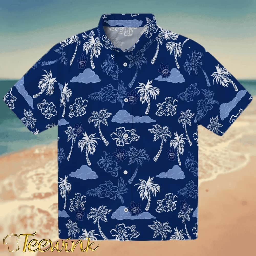 Toronto Maple Leafs Hawaiian Shirt – Palm And Clouds