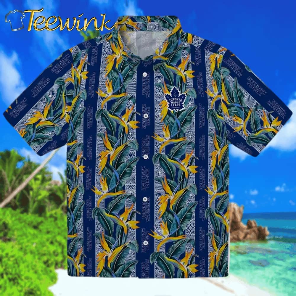 Toronto Maple Leafs Hawaiian Shirt – Palm Tree Motif