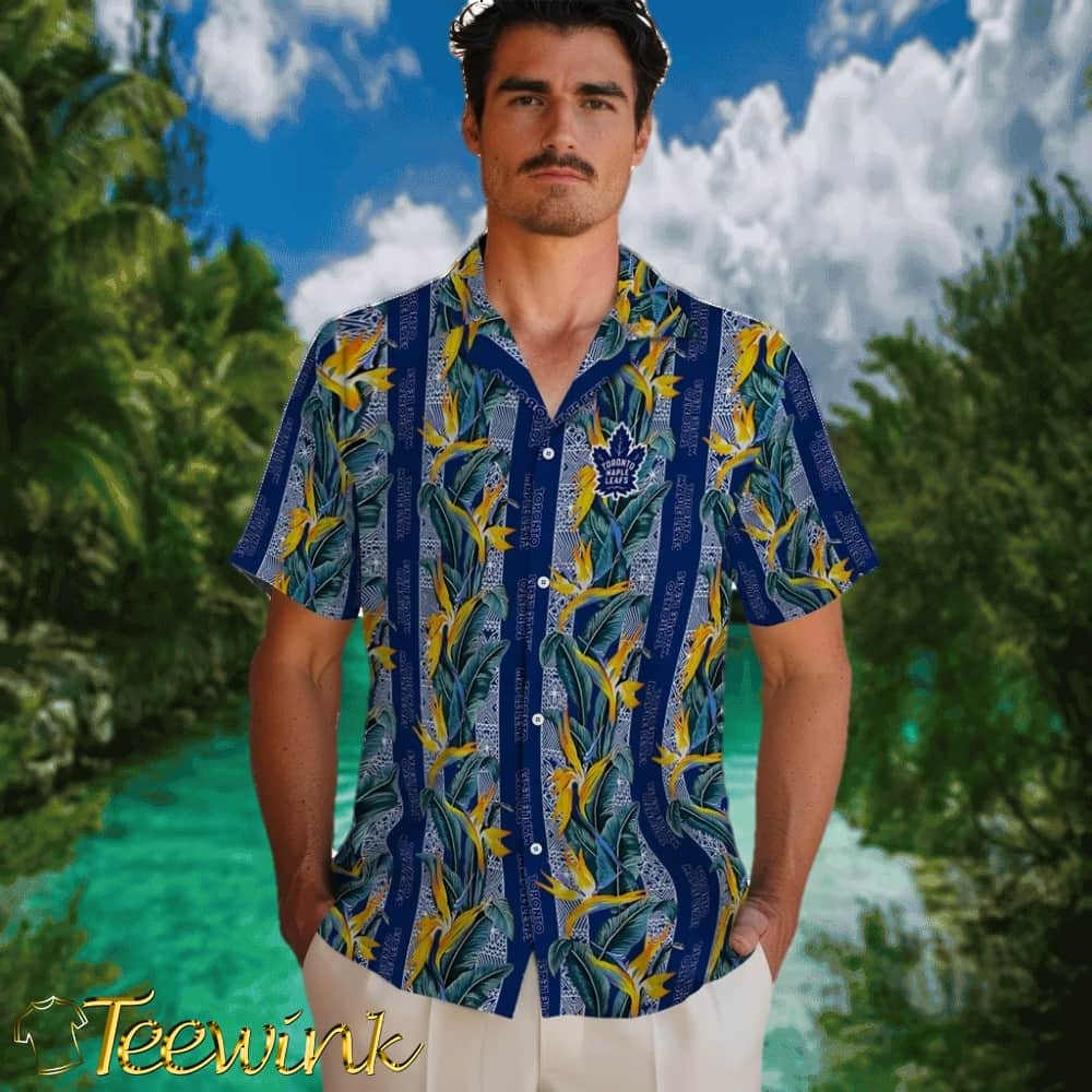 Toronto Maple Leafs Hawaiian Shirt – Paradise Vines image 2 Toronto Maple Leafs Hawaiian Shirt – Paradise Vines image 2