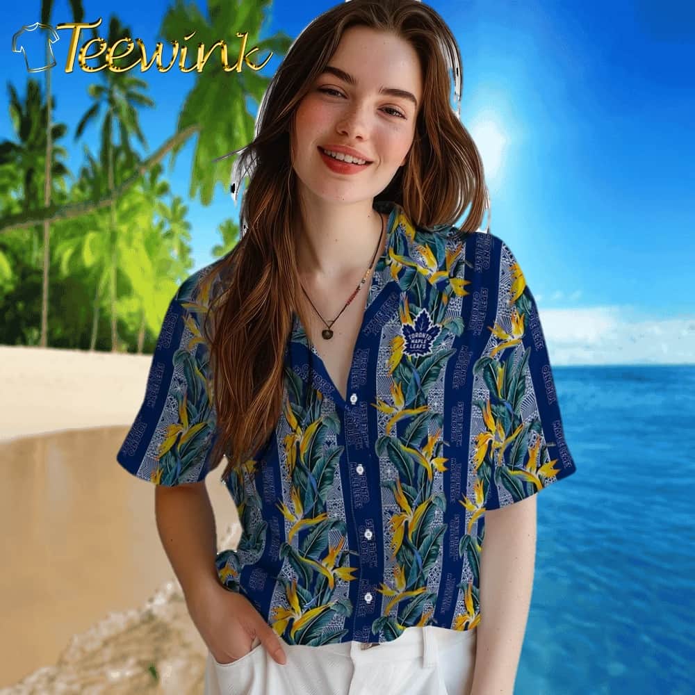 Toronto Maple Leafs Hawaiian Shirt – Paradise Vines image 4 Toronto Maple Leafs Hawaiian Shirt – Paradise Vines image 4