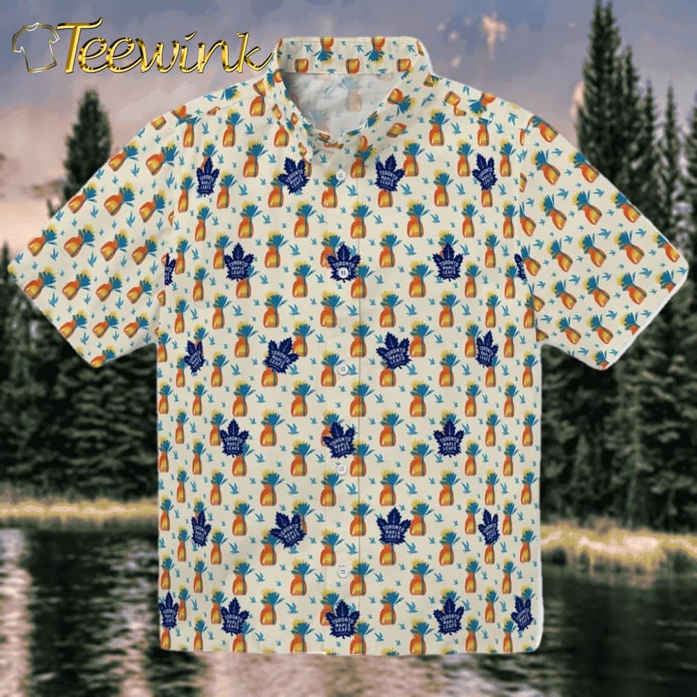 Toronto Maple Leafs Hawaiian Shirt – Pineapple Bouquet Toronto Maple Leafs Hawaiian Shirt – Pineapple Bouquet