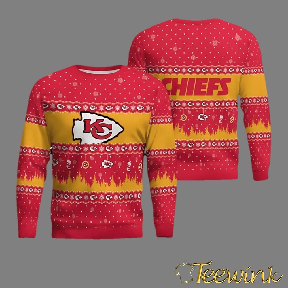 Chiefs Tropical Holiday Ugly Christmas Sweater
