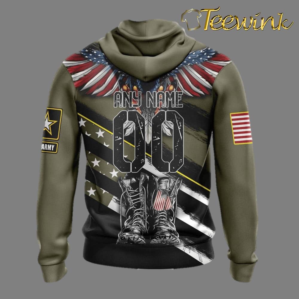 Custom Name And Number NFL Philadelphia Eagles Veterans Honor The Fallen 3D Hoodie image 2 Custom Name And Number NFL Philadelphia Eagles Veterans Honor The Fallen 3D Hoodie image 2