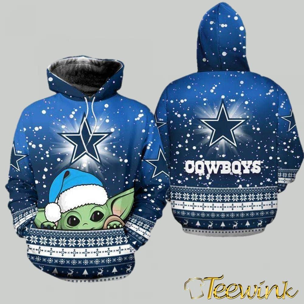 Custom Dallas Cowboys Grinch NFL Hoodie With Name And Number Custom Dallas Cowboys Grinch NFL Hoodie With Name And Number