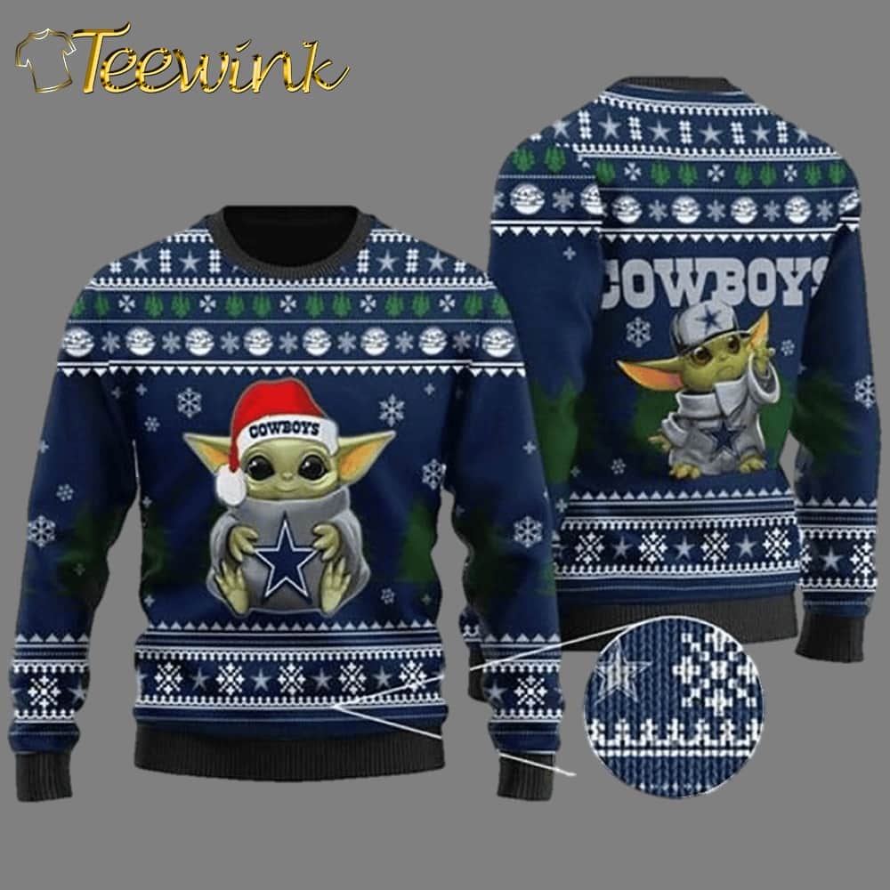 Custom Name Dallas Cowboys Ugly Sweater – Personalized Cowboys Ugly Christmas Sweater Custom Name Dallas Cowboys Ugly Sweater – Personalized Cowboys Ugly Christmas Sweater