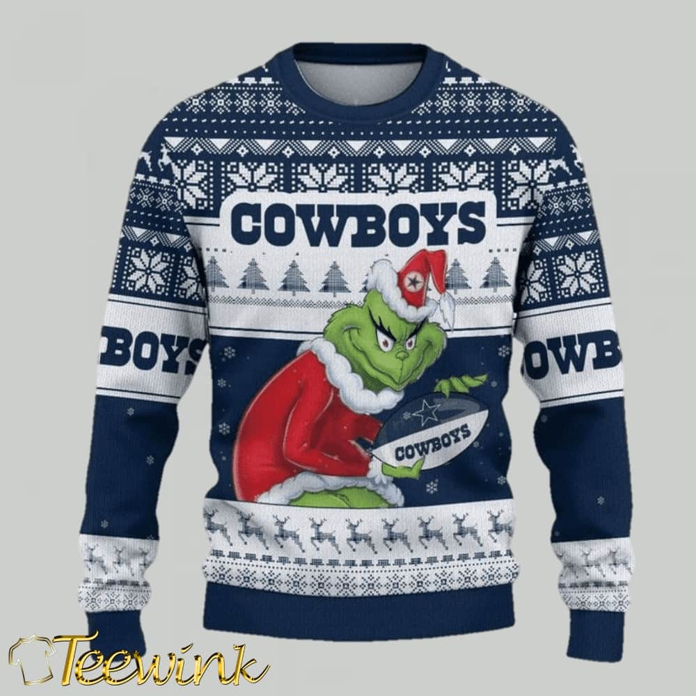 Dallas Cowboys Dabbing Santa Claus NFL Christmas Ugly Sweater Dallas Cowboys Dabbing Santa Claus NFL Christmas Ugly Sweater
