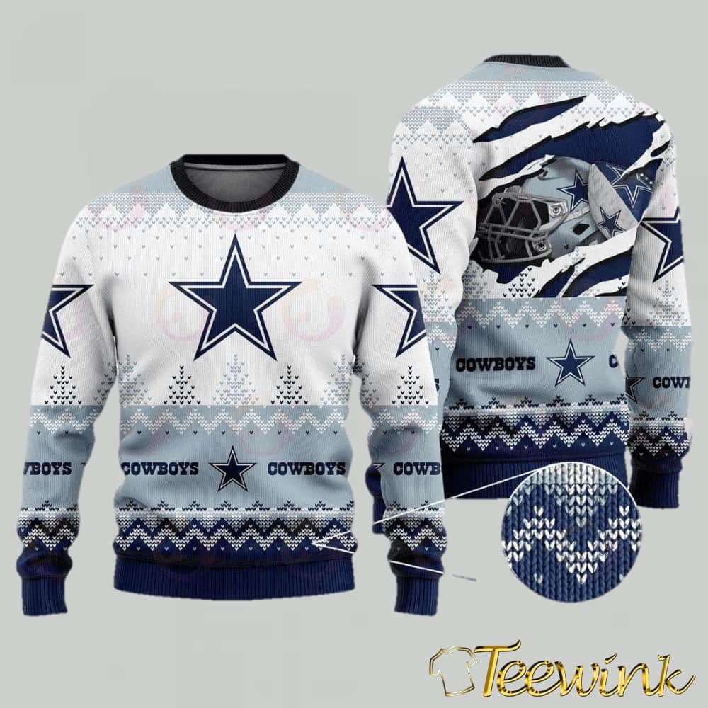 Dallas Cowboys Dream In Heart Custom Ugly Christmas Sweater