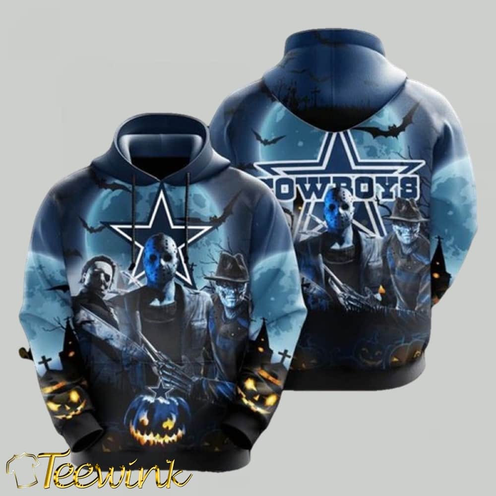 Dallas Cowboys Hello Darkness My Old Friend Skull 3D Hoodie Dallas Cowboys Hello Darkness My Old Friend Skull 3D Hoodie