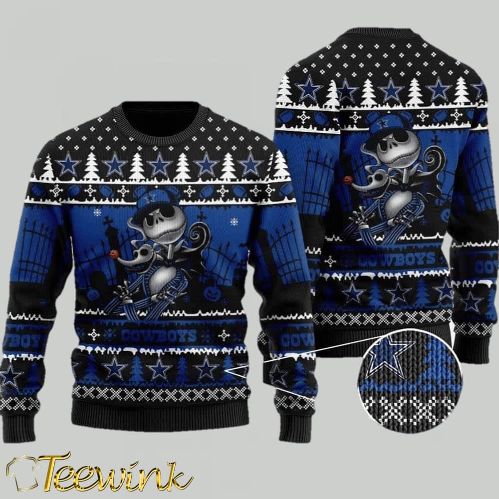 Dallas Cowboys Grinch Stolen Ugly Christmas Sweater Football Fan