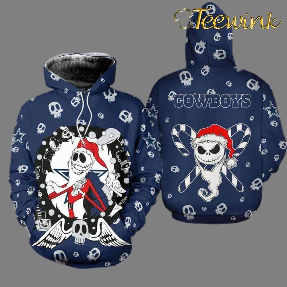 Dallas Cowboys Long Hair Skull Halloween Hoodie NFL Gifts Dallas Cowboys Long Hair Skull Halloween Hoodie NFL Gifts