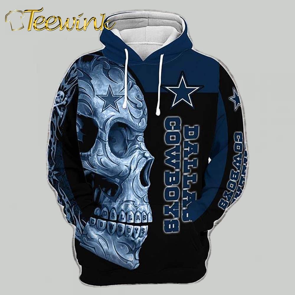 Dallas Cowboys Queen Death Play Poker Halloween NFL Hoodie Gifts for Fans