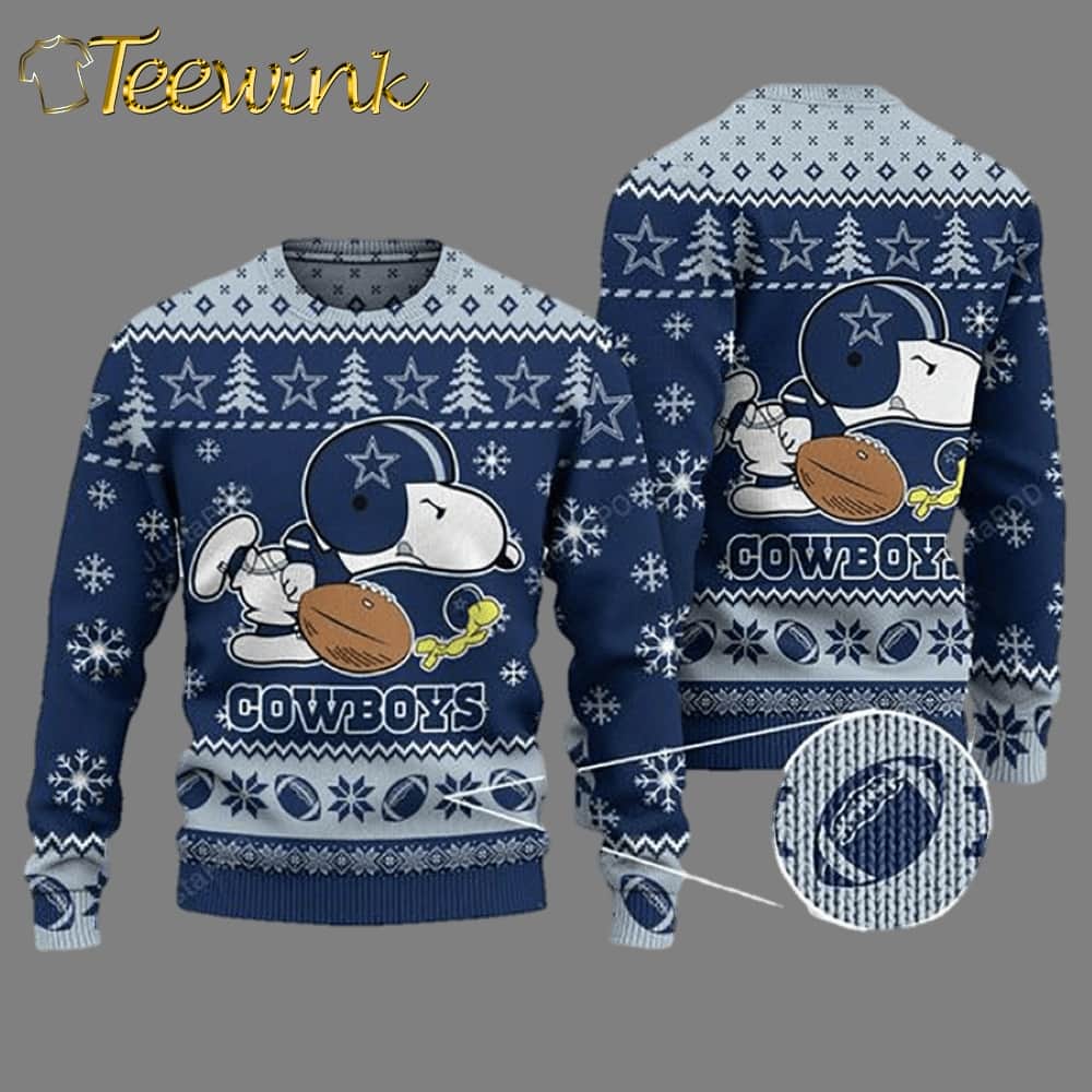 Dallas Cowboys Snoopy The Peanuts Christmas Ugly Sweater Dallas Cowboys Snoopy The Peanuts Christmas Ugly Sweater
