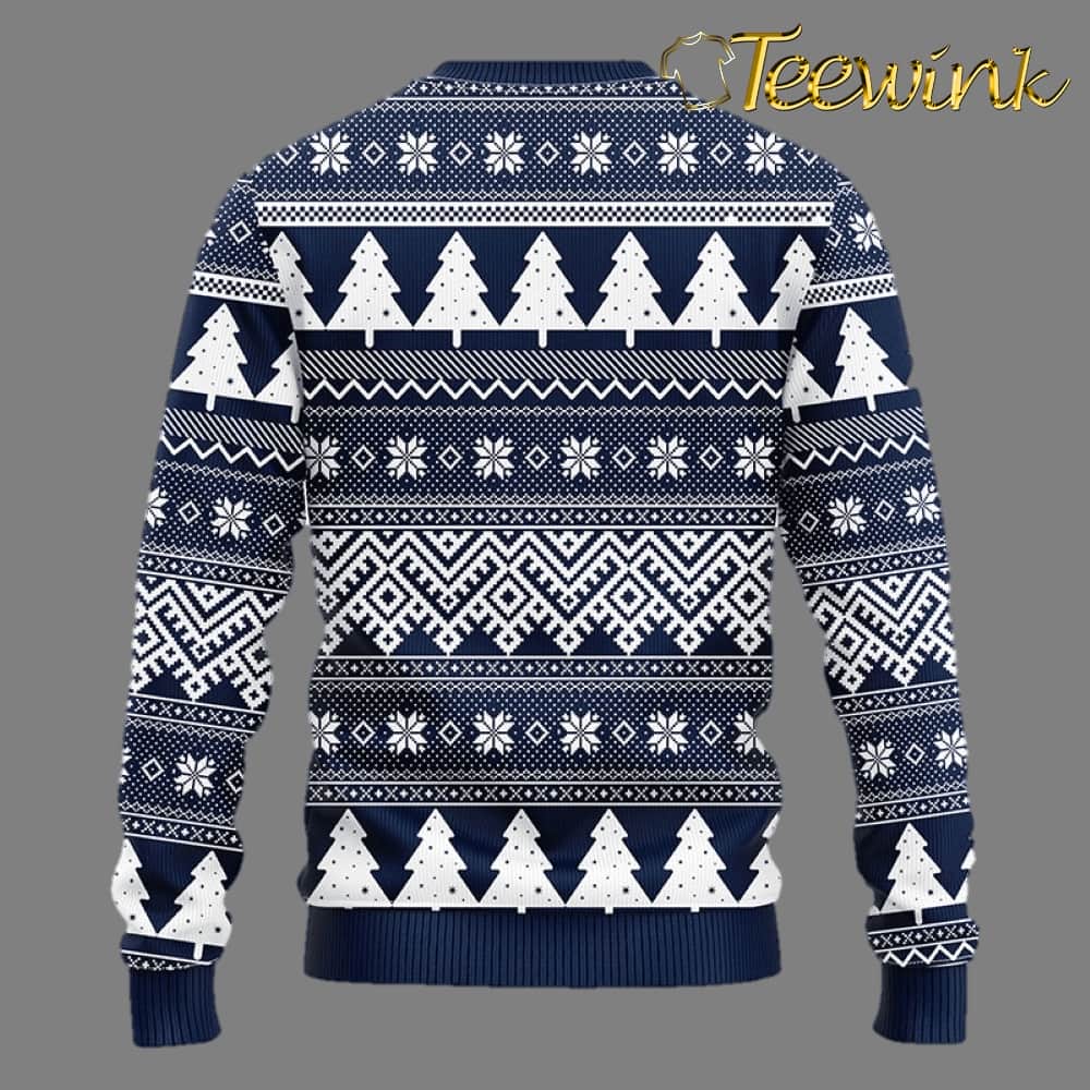 Dallas Cowboys Wreath Light Up Ugly Christmas Sweater