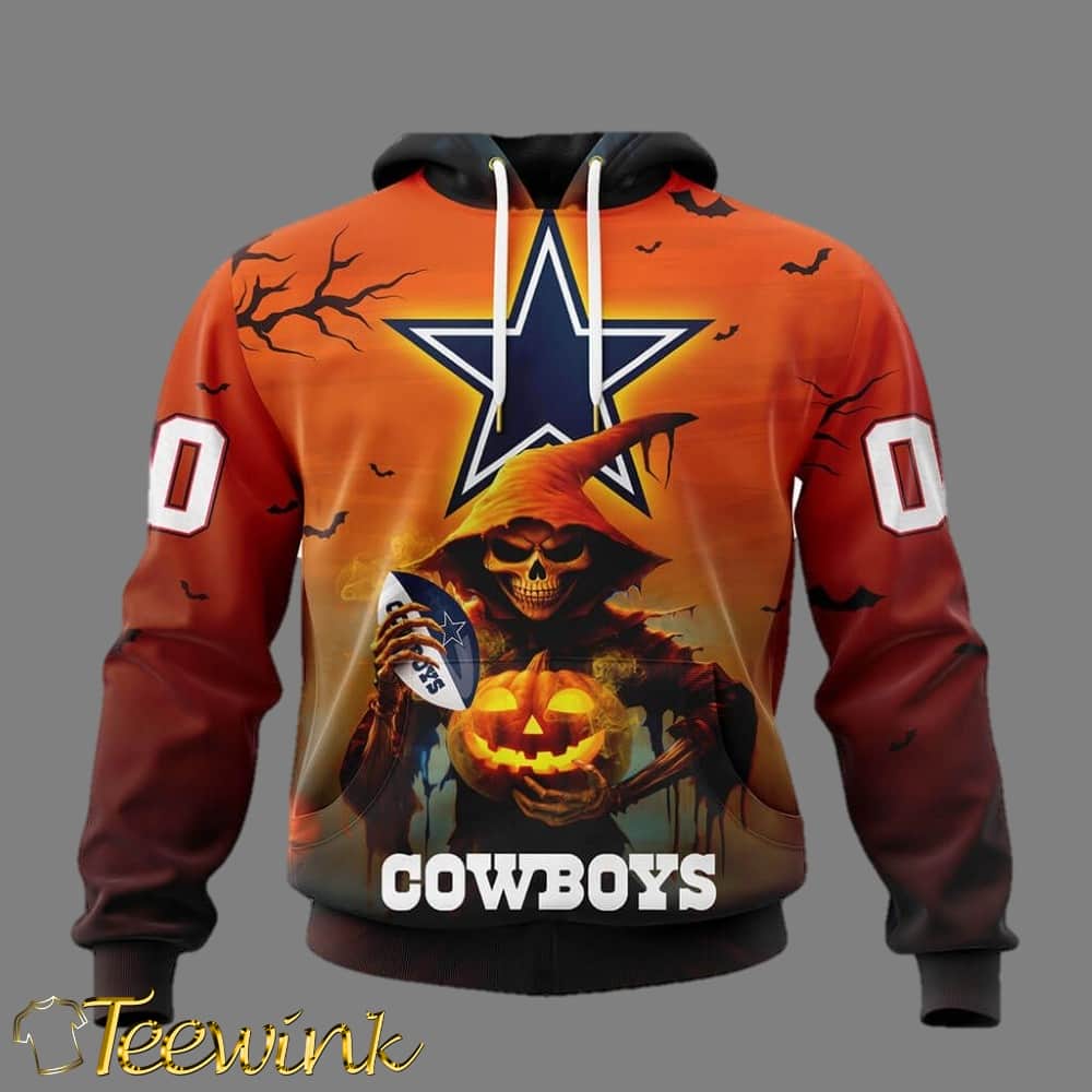 Dallas Cowboysls NFL Grim Reaper Hoodie For Halloween Personalized Hoodies