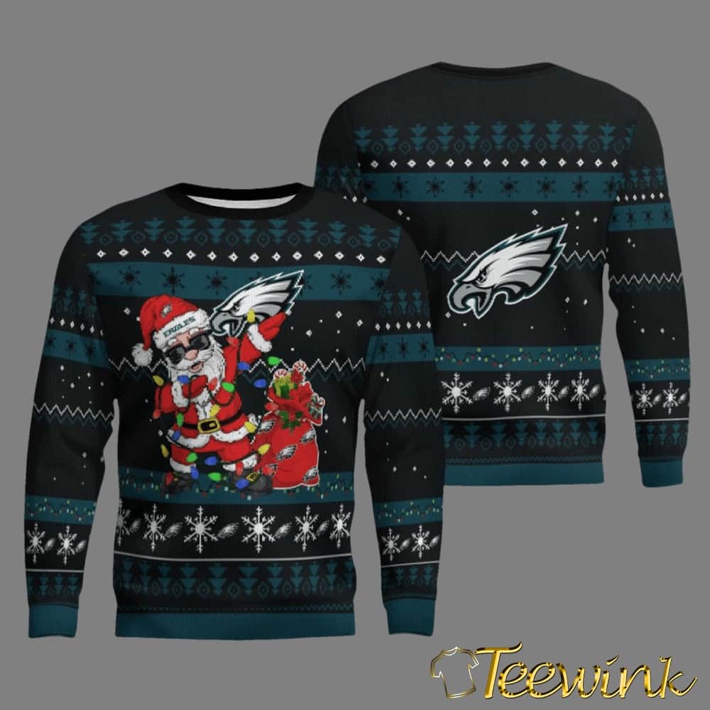 Eagles Santa Claus Ugly Christmas Sweater
