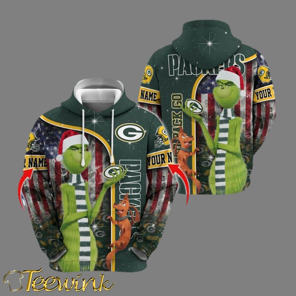 Green Bay Packers Hoodie Grinch Custom 3D Hoodie