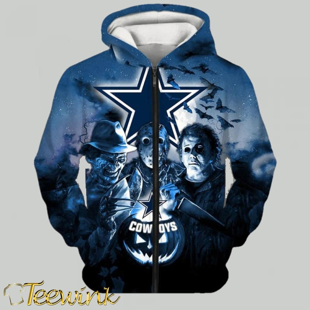 Horror Night Edition Dallas Cowboys Full Print Hoodie 3D Halloween Theme image 3 Horror Night Edition Dallas Cowboys Full Print Hoodie 3D Halloween Theme image 3