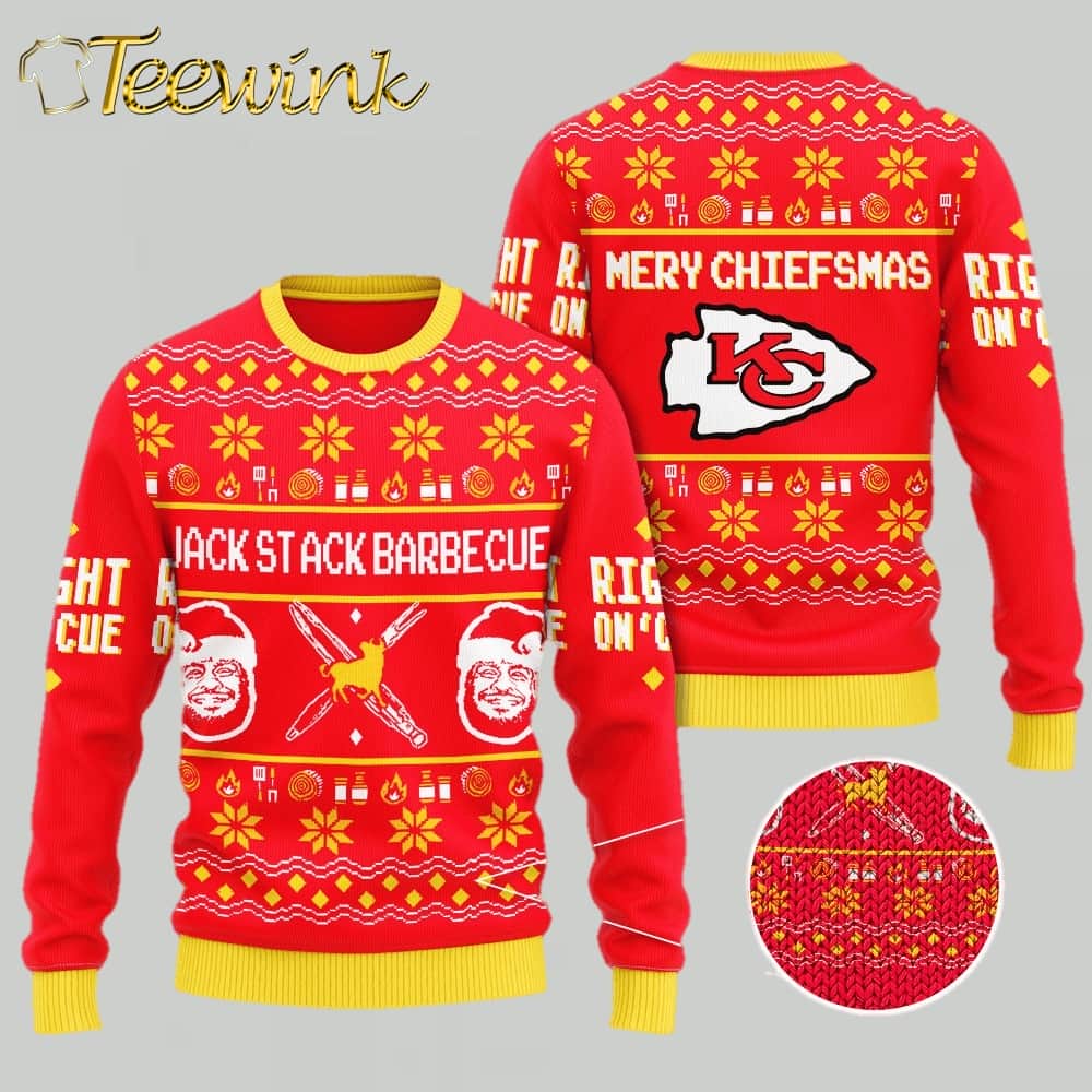 Kansas City Chiefs BBQ Blitz Ugly Christmas Sweater