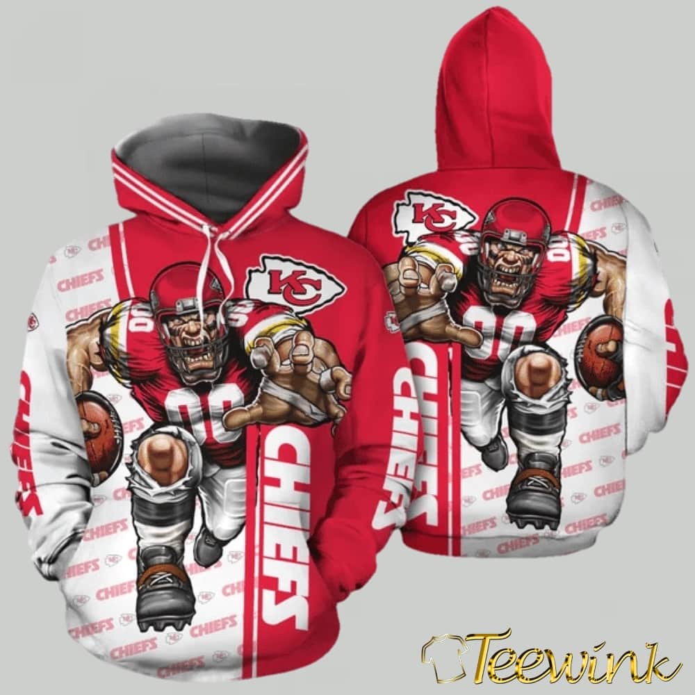 Kansas City Chiefs Blitz Warrior 3D Hoodie