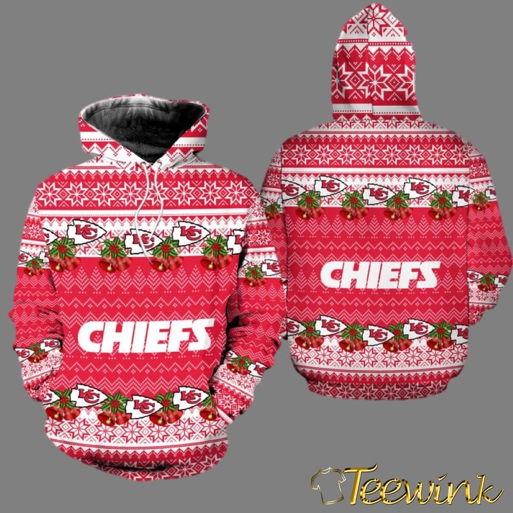 Kansas City Chiefs Christmas Limited Edition Unisex 3D Hoodie image 2 Kansas City Chiefs Christmas Limited Edition Unisex 3D Hoodie image 2