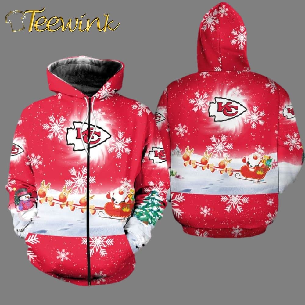 Kansas City Chiefs Christmas Pattern Limited Edition 3D Hoodie