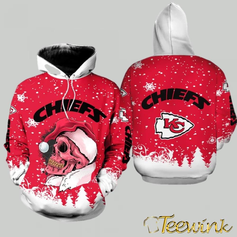 Kansas City Chiefs Christmas Snoopy 3D Hoodie