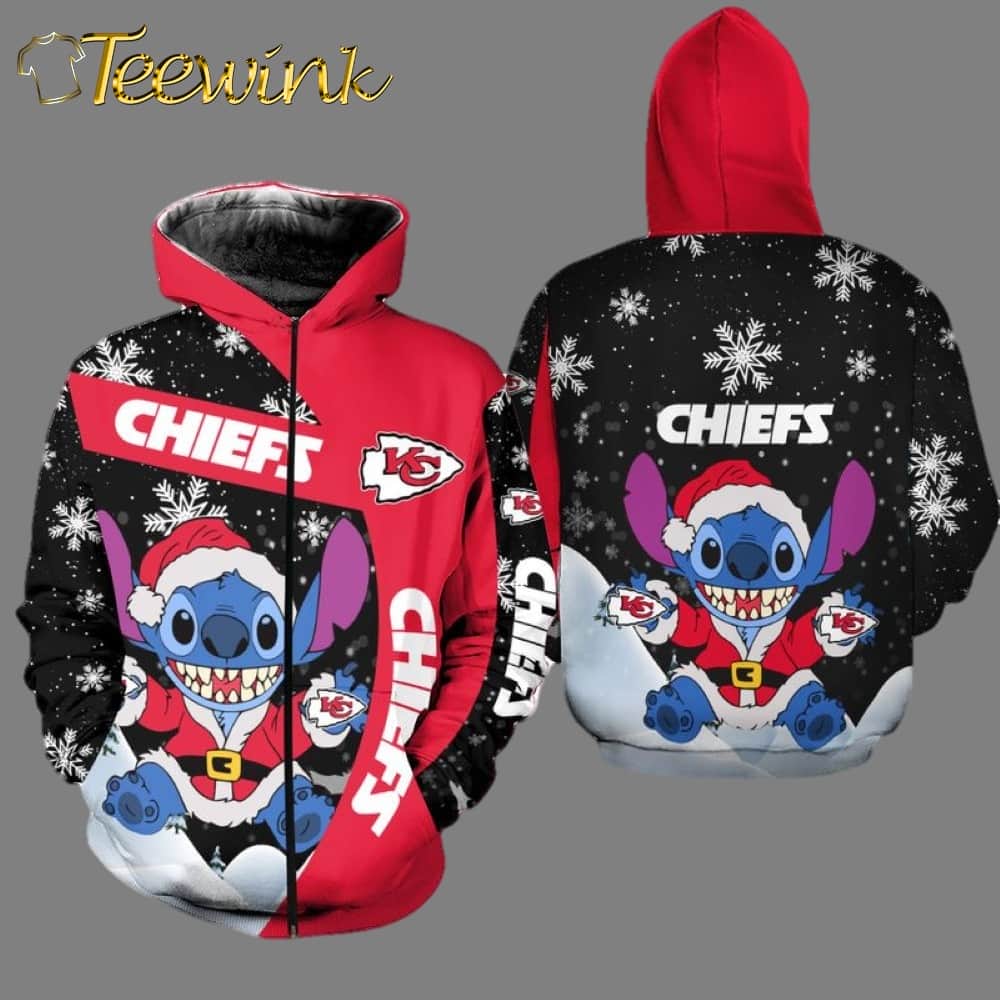 Kansas City Chiefs Christmas Stitch 3D Hoodie