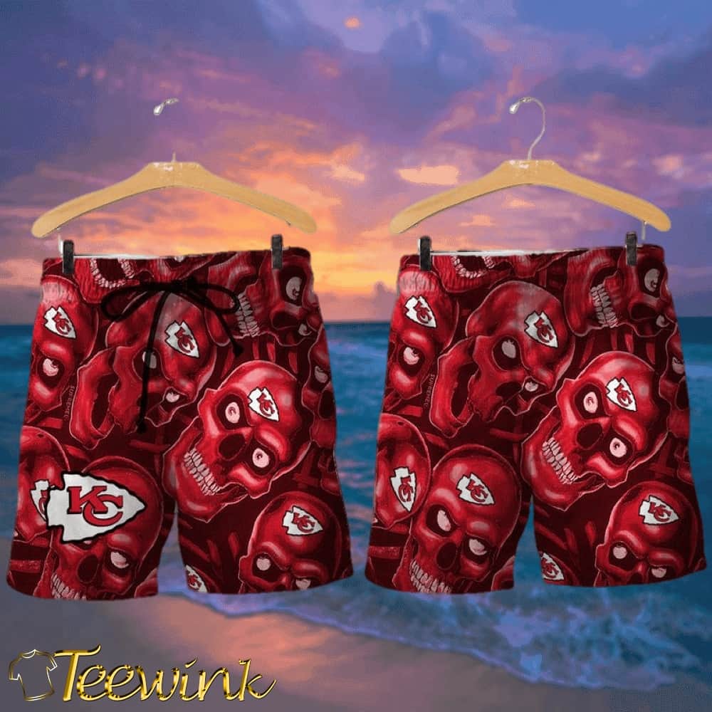Kansas City Chiefs Dangerous Smiling Skull Hawaii Shirt and Shorts Summer NLA006610 image 2 Kansas City Chiefs Dangerous Smiling Skull Hawaii Shirt and Shorts Summer NLA006610 image 2