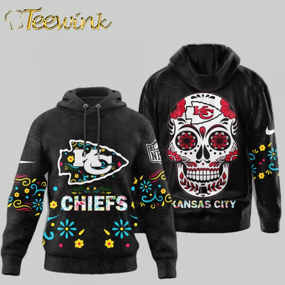 Kansas City Chiefs Dia de los Muertos 3D Hoodie