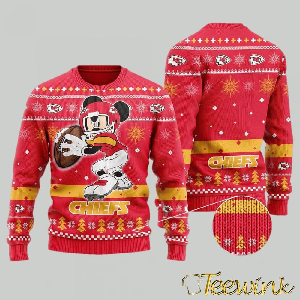 Kansas City Chiefs Disney Magic Ugly Christmas Sweater