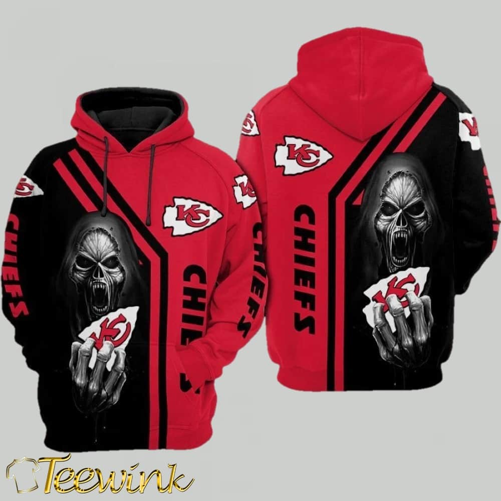Kansas City Chiefs Fearsome Reaper 3D Hoodie
