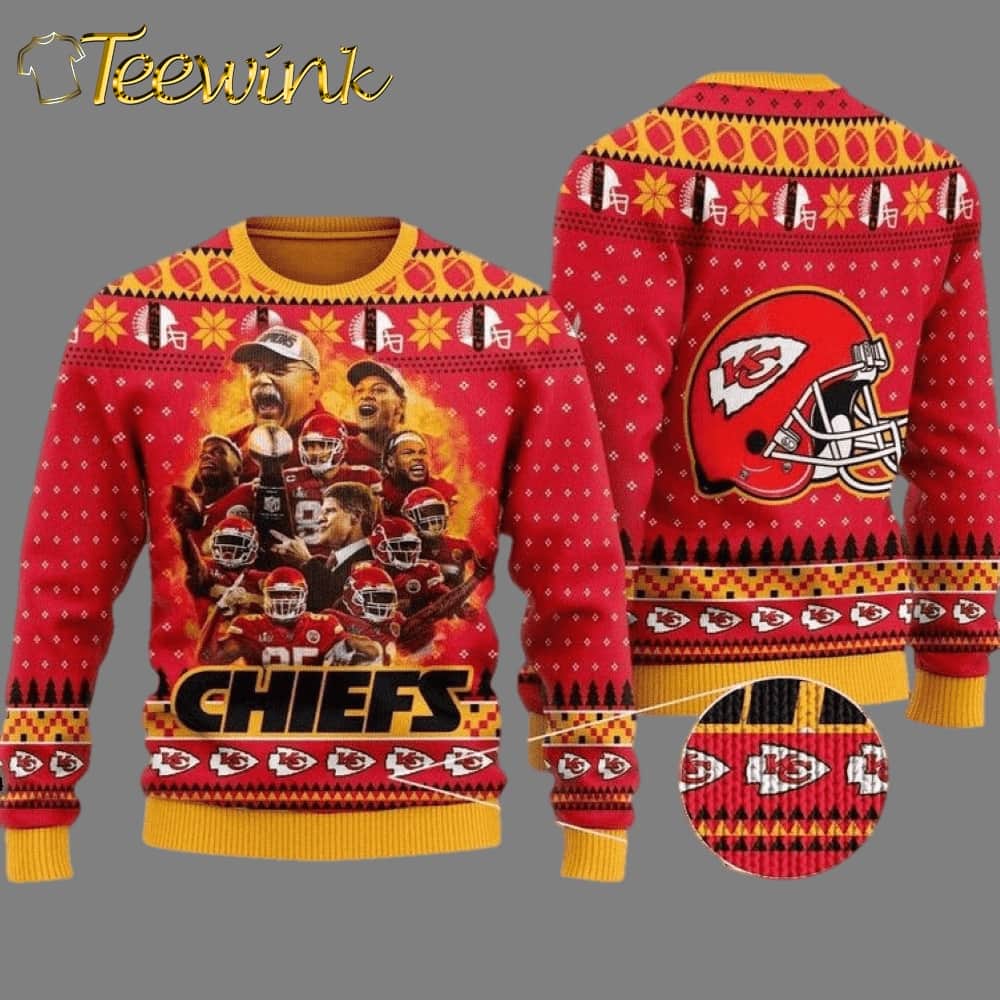 Kansas City Chiefs Fire Up the Holiday Spirit Ugly Christmas Sweater