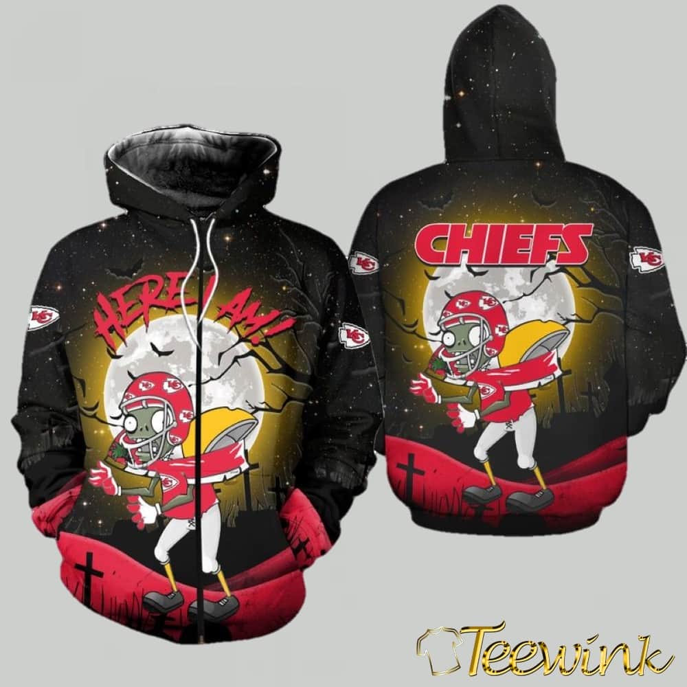 Kansas City Chiefs Football Zombie Halloween Limited Edition 3D Hoodie image 2 Kansas City Chiefs Football Zombie Halloween Limited Edition 3D Hoodie image 2