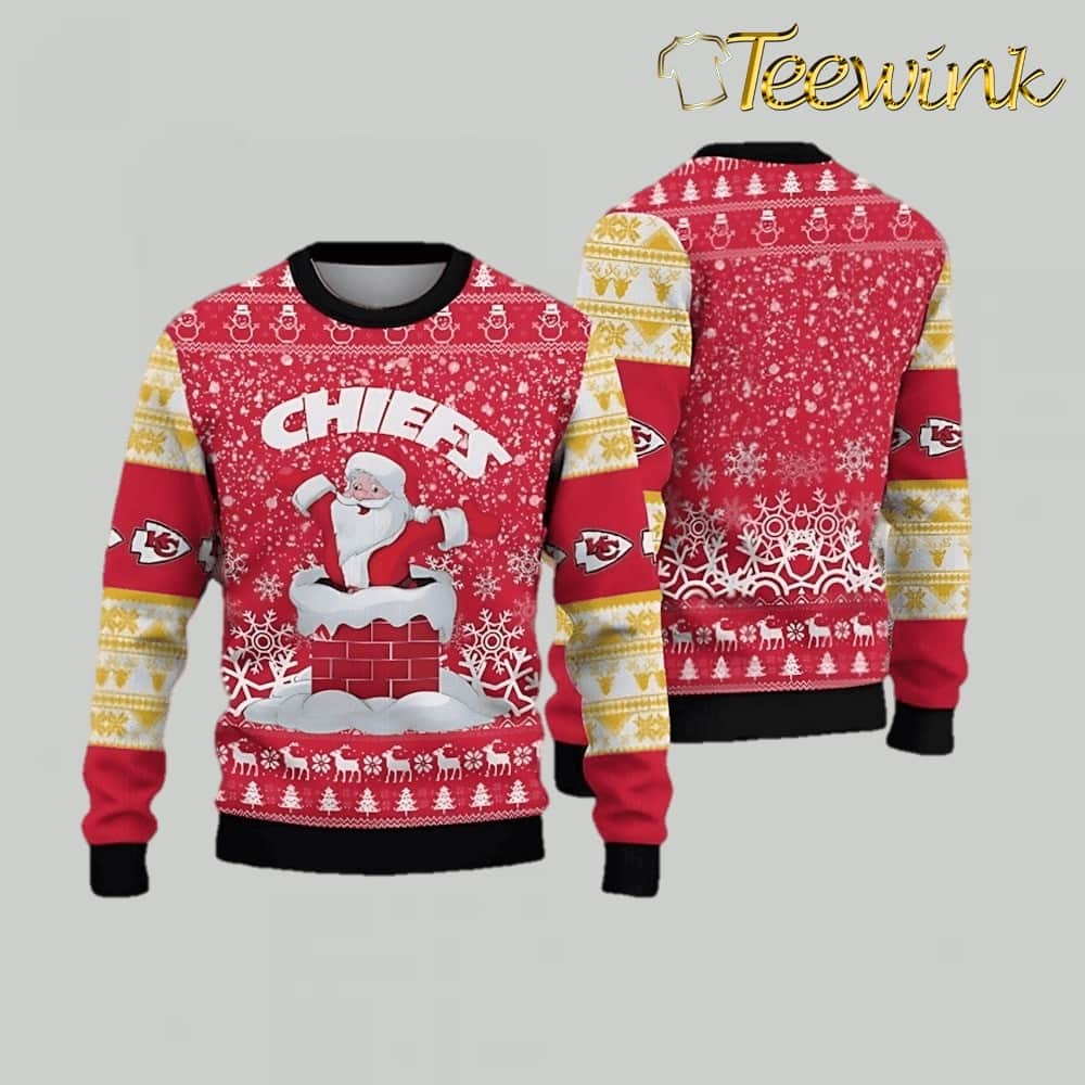 Kansas City Chiefs Funny Grinch Ugly Christmas Sweater Kansas City Chiefs Funny Grinch Ugly Christmas Sweater