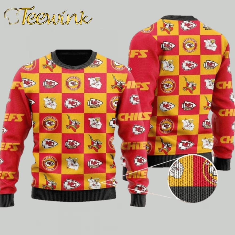Kansas City Chiefs Game Day Holiday Ugly Christmas Sweater Kansas City Chiefs Game Day Holiday Ugly Christmas Sweater