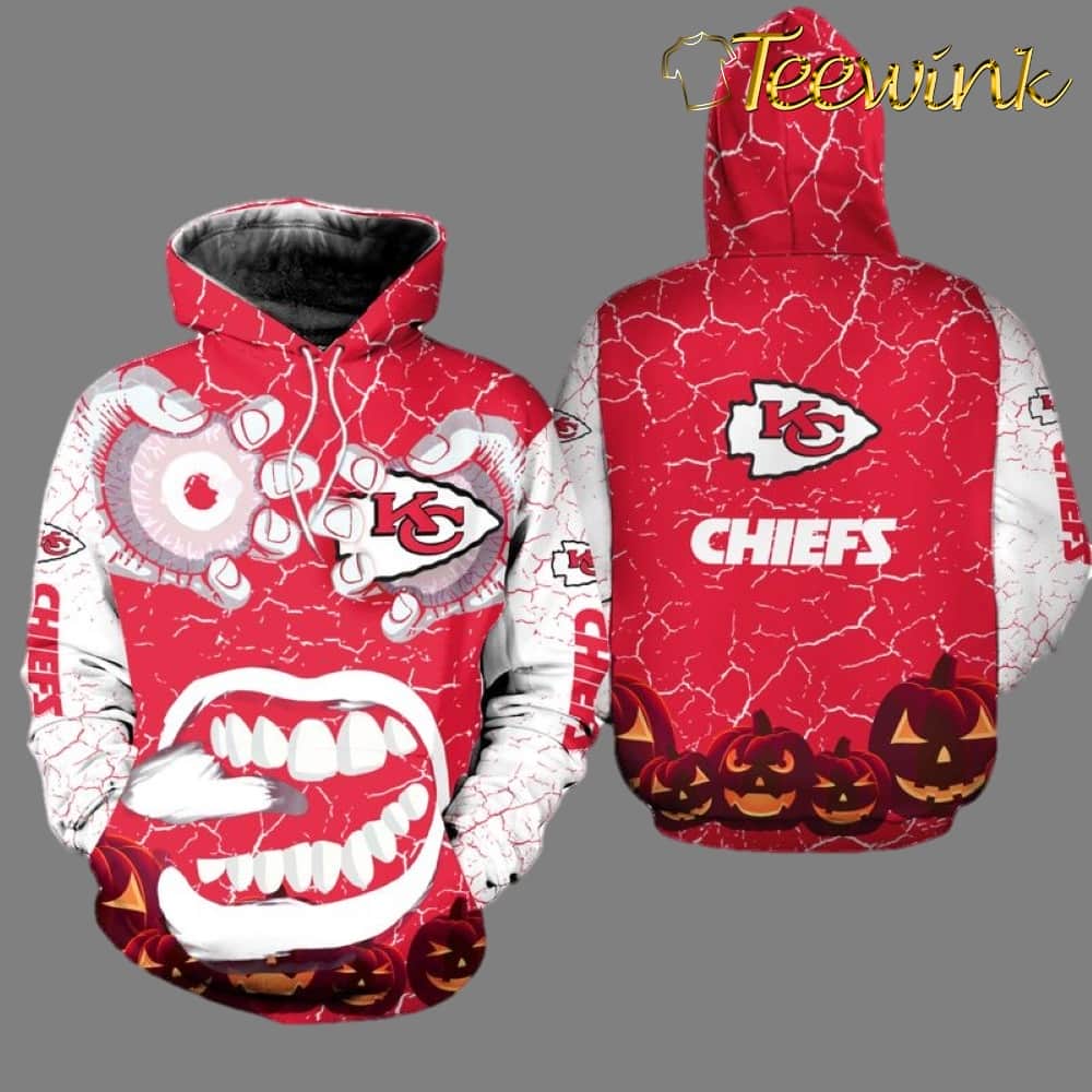 Kansas City Chiefs Freddy Krueger Halloween 3D Hoodie Kansas City Chiefs Freddy Krueger Halloween 3D Hoodie
