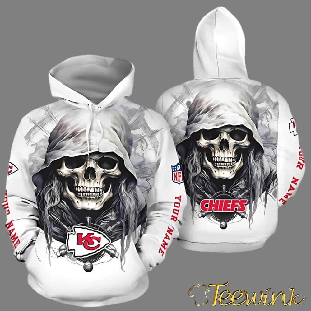Kansas City Chiefs Grim Reaper Custom 3D Hoodie
